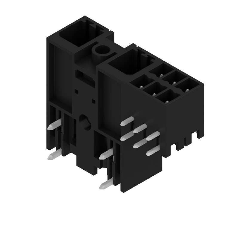 1089570000 - 7.62mm Black PCB Connector with Middle Screw Flange  (Pack of 48)