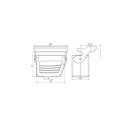 1787740000 - IP65 HDC 10B KLU Coupling Housing, M20 Cable Entry