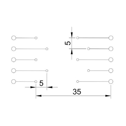 0329761001 - RSX LOETST. LP Module 5 Signal, 42mm Depth, UL Certified  (Pack of 5)