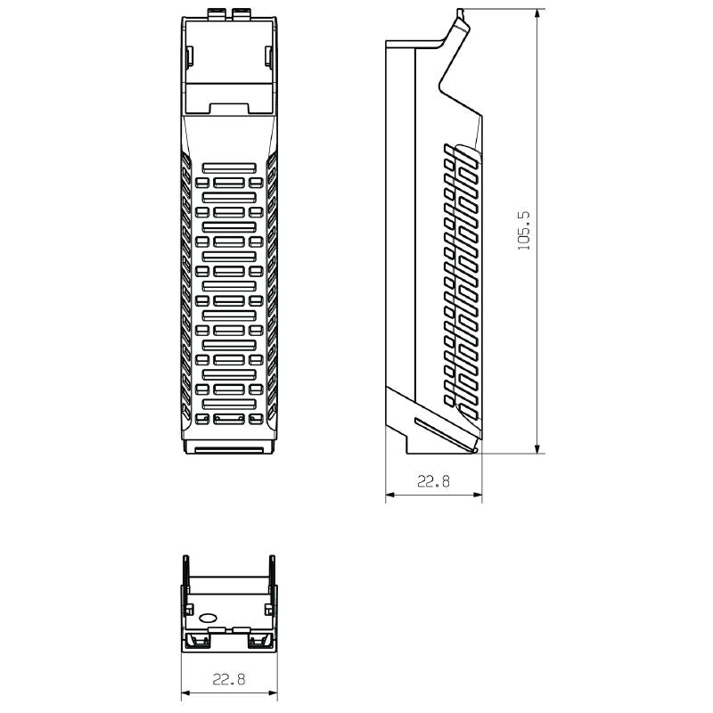1451120000 - 22.5mm Graphite Grey OMNIMATE Side Element  (Pack of 10)