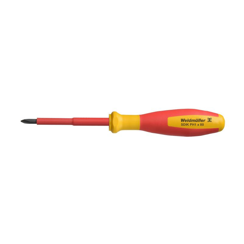 2749890000 - VDE Insulated Philips #1 Screwdriver, 80mm Length