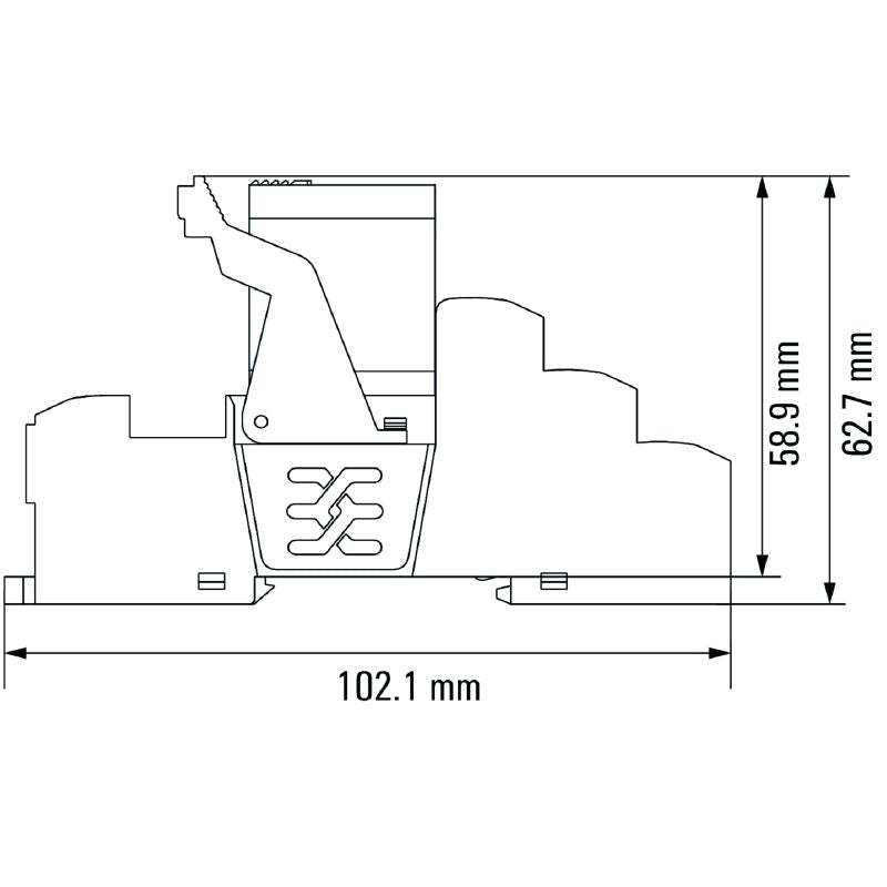 2576190000 - 24V DC Relay Module with 2 CO Contacts and Test Button  (Pack of 10)