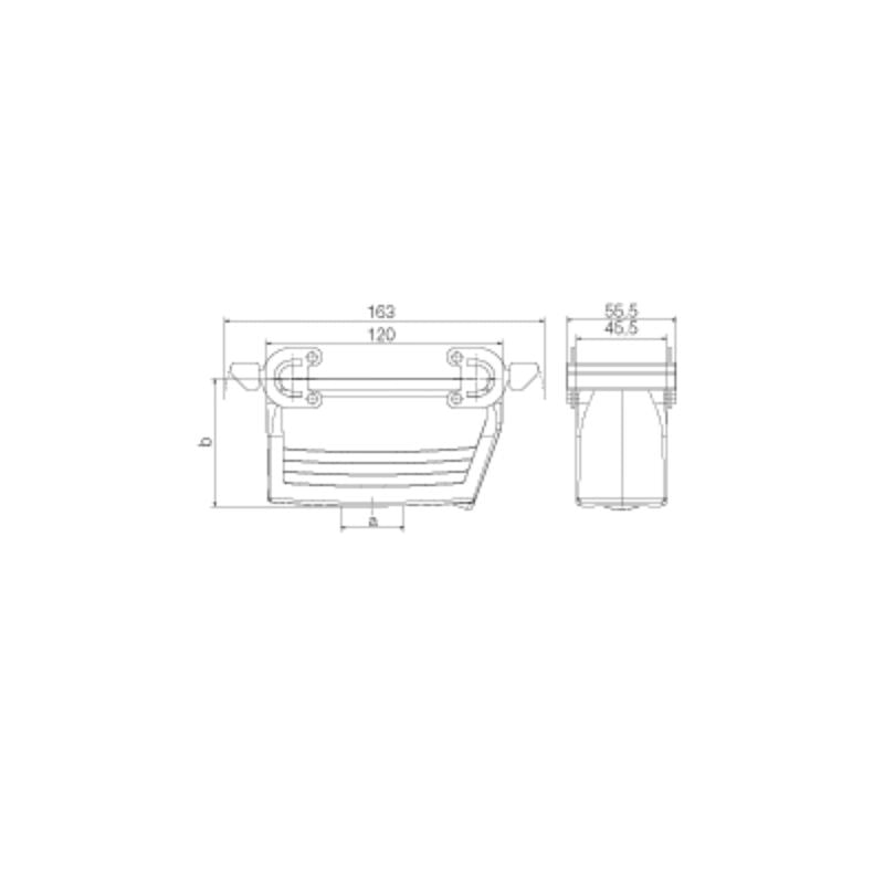 1661810000 - IP65 Coupling Housing Enclosure with Side-Locking Clamp