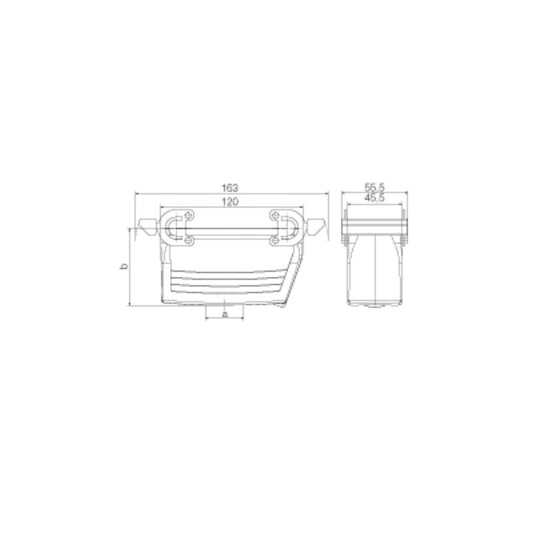 1661810000 - IP65 Coupling Housing Enclosure with Side-Locking Clamp