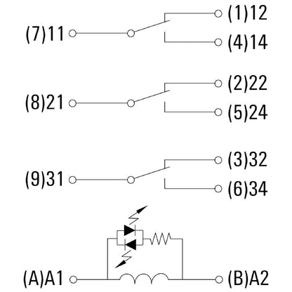 2765680000 - D-SERIES 3 CO Contact Relay, 220V DC, 16A Performance  (Pack of 10)