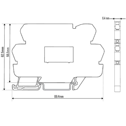2773970000 - 24V UC Relay Module with 6A Capacity and CO Contact  (Pack of 10)