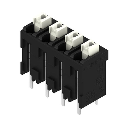 1825980000 - 5mm Pitch Black PCB Terminal with 4 Poles and PUSH IN Mechanism  (Pack of 28)