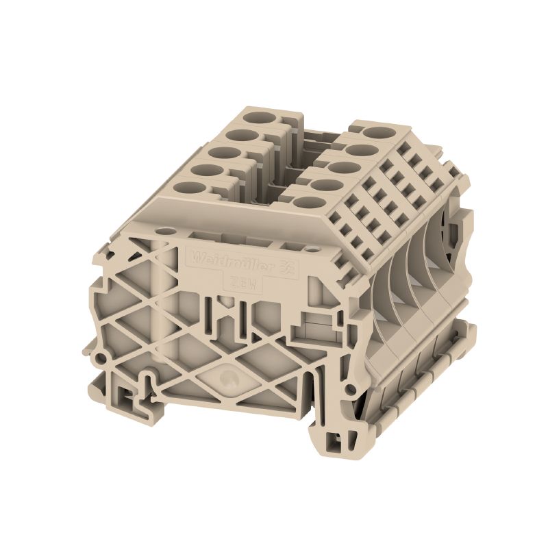 1781750000 - Dark Beige 10mm² Terminal Block, 57A Max at 1000V