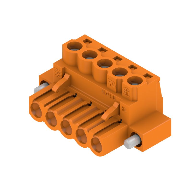 2458080000 - 5-Pole 5.08mm Female PCB Connector with Clamping Yoke  (Pack of 48)