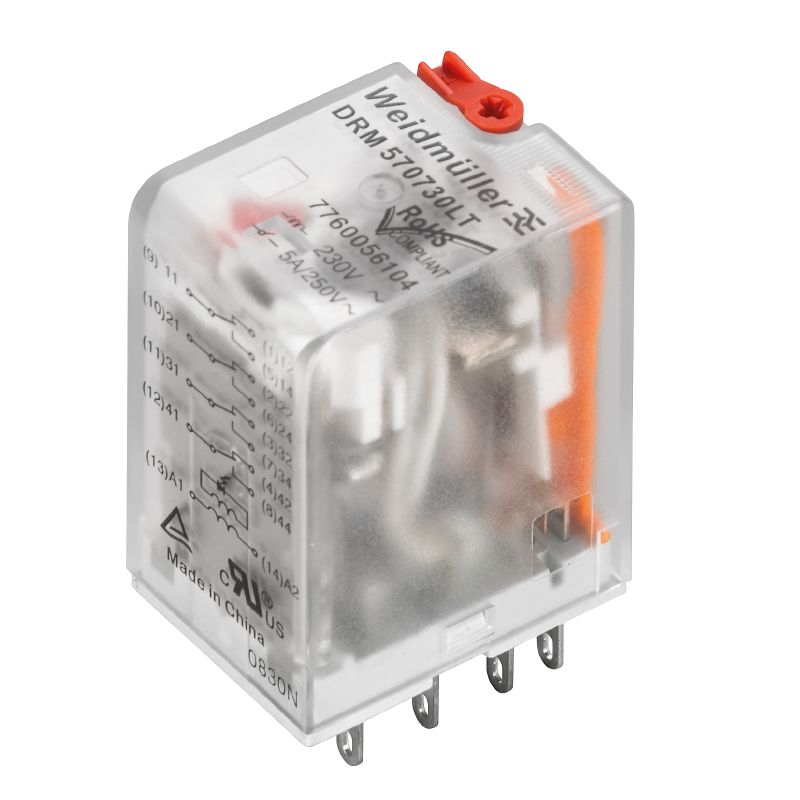 7760056075 - 115V AC D-SERIES Relay with 10A Capacity and Dual Contacts  (Pack of 20)
