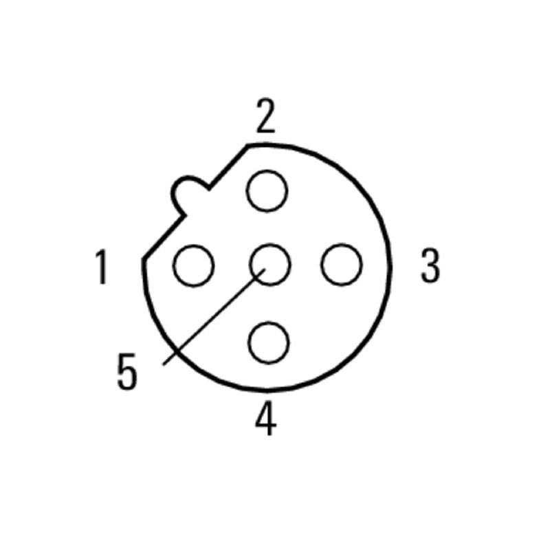 2485310000 - IP67 Rated M12 Connector with Gold Plated Contacts