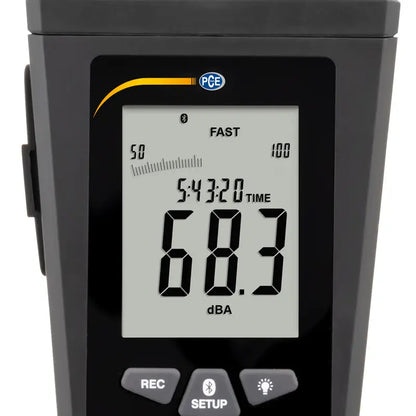PCE-323 - Bluetooth Decibel Meter, 30-130 dB Range, Live Data Logging