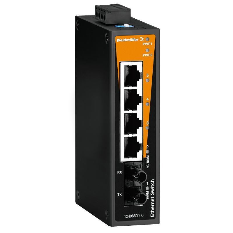 1240880000 - 4-Port Unmanaged Fast Ethernet Network Switch, -10°C to 60°C
