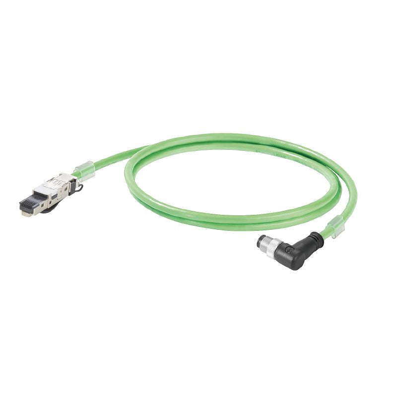 1059760100 - 10m PROFINET Dragline Cable with M12 D-Code & RJ45 Connector