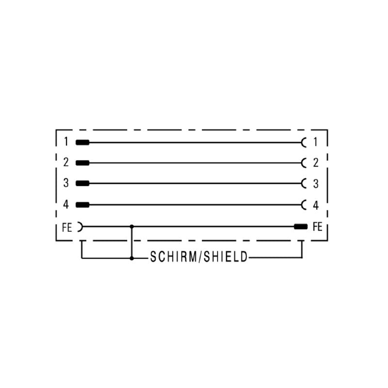 2830800000 - Gold-Plated M12 Connector, 16A, IP67 Protection