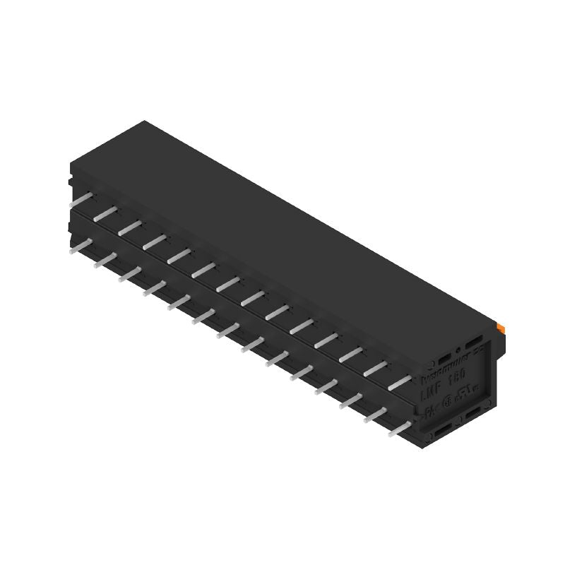 1425160000 - 5mm PCB Terminals, 14 Poles, Black, 180° Design  (Pack of 20)