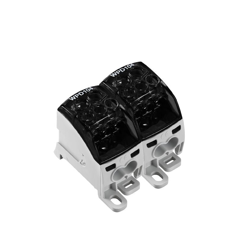 2725390000 - Black Distributor Terminal, 12 Connections, 164A Rated