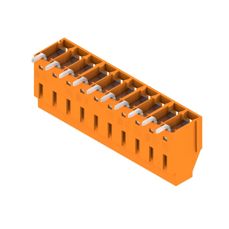 2429580000 - 5mm PCB Terminals, 10 Poles, 180° Angle, Orange  (Pack of 36)