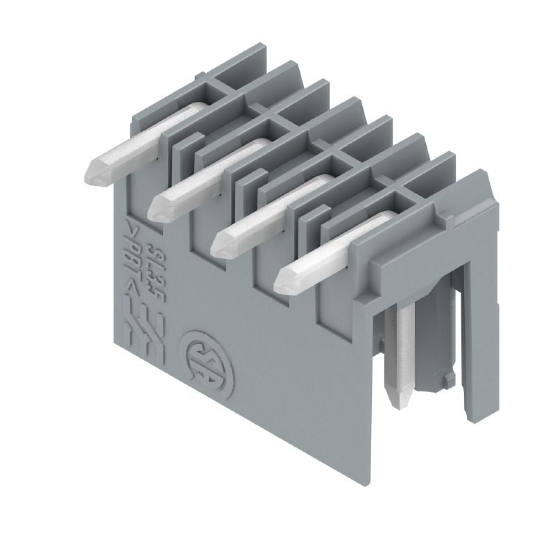 1065750000 - 4-Pole 90° PCB Plug Connector, THT Solder, Traffic Grey  (Pack of 100)