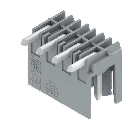 1065750000 - 4-Pole 90° PCB Plug Connector, THT Solder, Traffic Grey  (Pack of 100)
