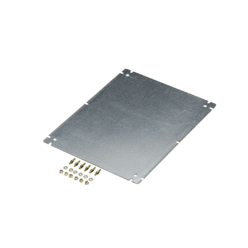 9502740000 - 319mm Polyester Enclosure with Mounting Plate, Silver Finish