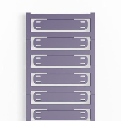 1051880000 - Violet SlimFix X Cable Markers, 60 x 11 mm for 7-40 mm Cables  (Pack of 60)