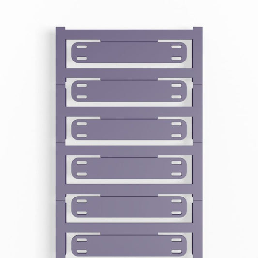 1051880000 - Violet SlimFix X Cable Markers, 60 x 11 mm for 7-40 mm Cables  (Pack of 60)