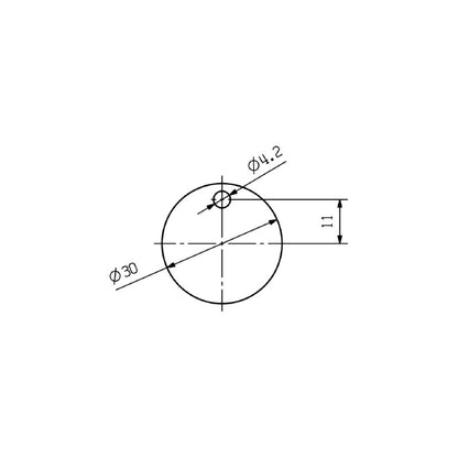 1327750000 - Robust Chrome-Coated Aluminum Marker, 28.2mm Label Field  (Pack of 200)