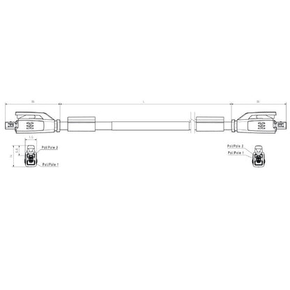 2725850030 - 3m SPE Patch Cable (IEC 63171-2) for IP20 Connections