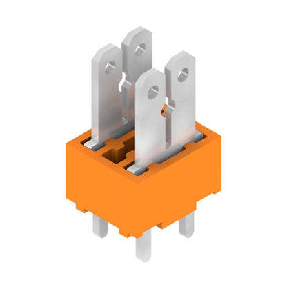 9500410000 - Orange 5mm Circuit Board Terminals, 2 Poles, 180° Orientation  (Pack of 100)