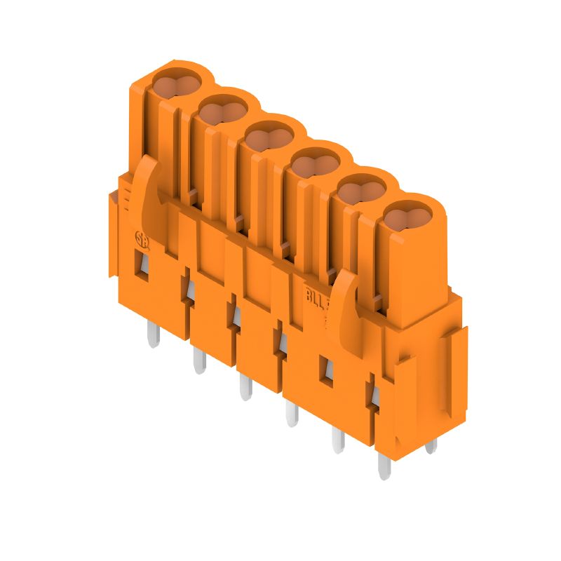 1682770000 - 5.08mm PCB Connector, 6 Poles, Orange, 180° Angle  (Pack of 54)