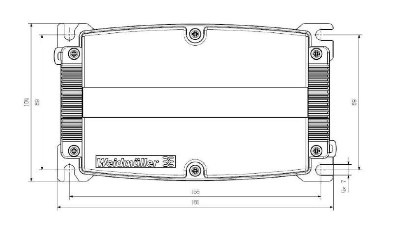 1059320000 - IP65 FieldPower Distribution Box with IDC Connection