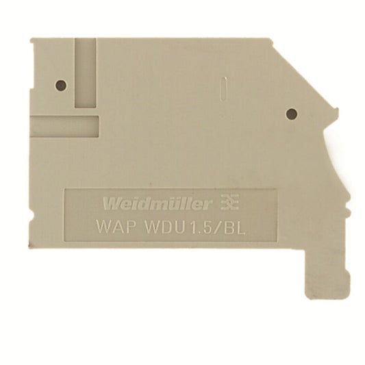1577330000 - Dark Beige Terminal End Plate, 45.4mm Height, V-0 Flammability  (Pack of 50)