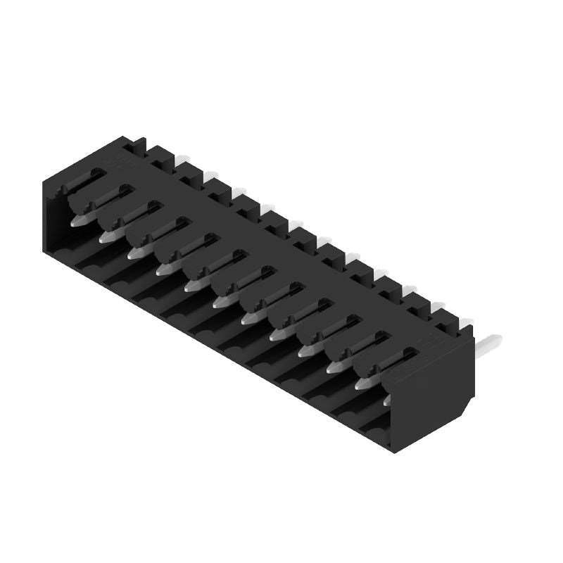 1043150000 - 3.50mm Male PCB Connector, 12 Poles, Tinned Pins, Black  (Pack of 36)