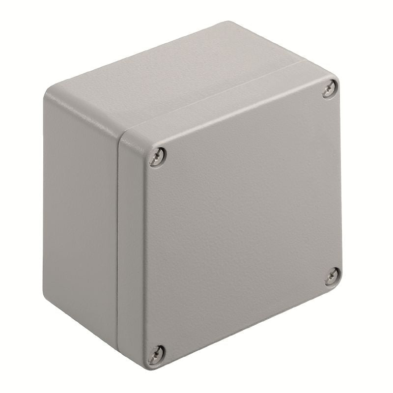 1329710000 - Aluminum Klippon K41 Enclosure, 120mm x 122mm x 81mm, Silver-Grey