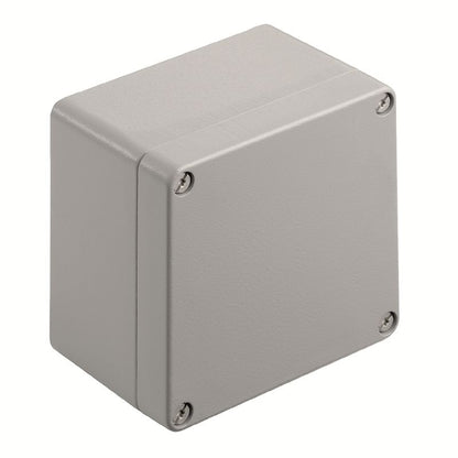 1329710000 - Aluminum Klippon K41 Enclosure, 120mm x 122mm x 81mm, Silver-Grey