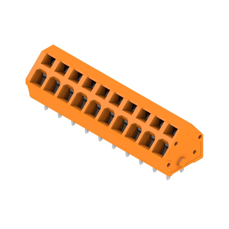 1914070000 - 5mm PCB Terminals, 10 Poles, 3.5mm Pins, Orange  (Pack of 100)