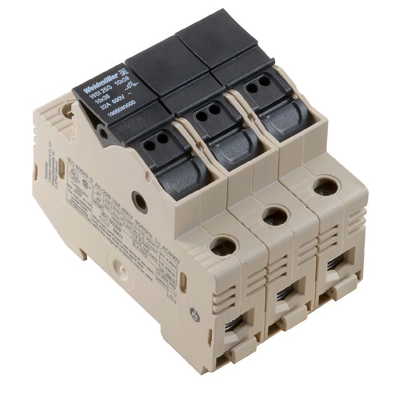 1966080000 - 25mm² Fuse Terminal with 32A Rating & Dark Beige Housing  (Pack of 4)
