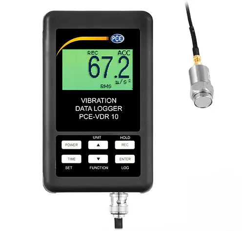 PCE-VDR 10 - Real-Time Single-Axis Accelerometer with Data Logging