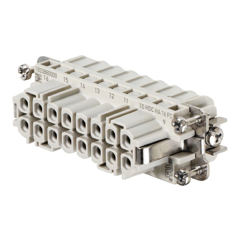 1873880000 - 16-Pole Crimp Connector, 250V - HDC HA 16 FC
