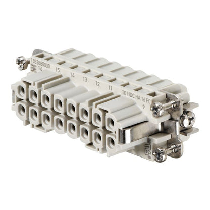 1873880000 - 16-Pole Crimp Connector, 250V - HDC HA 16 FC