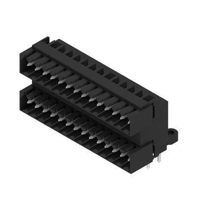 1634390000 - 3.50mm 28-Pole PCB Connector with Closed Side, Black  (Pack of 10)