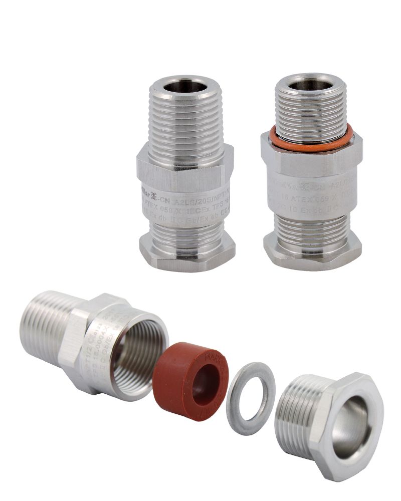 1185300000 - Stainless Steel M20 Cable Gland for 10-14mm Cables  (Pack of 24)