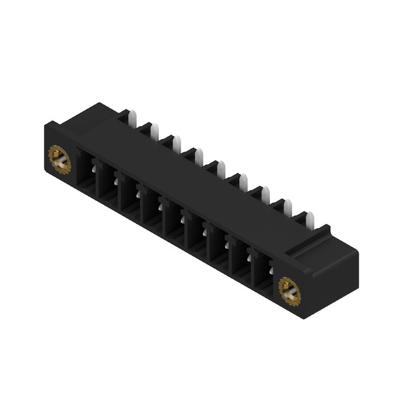 1037400000 - 3.81mm 9-Pole THT Male Header Connector with 270° Elbow  (Pack of 50)