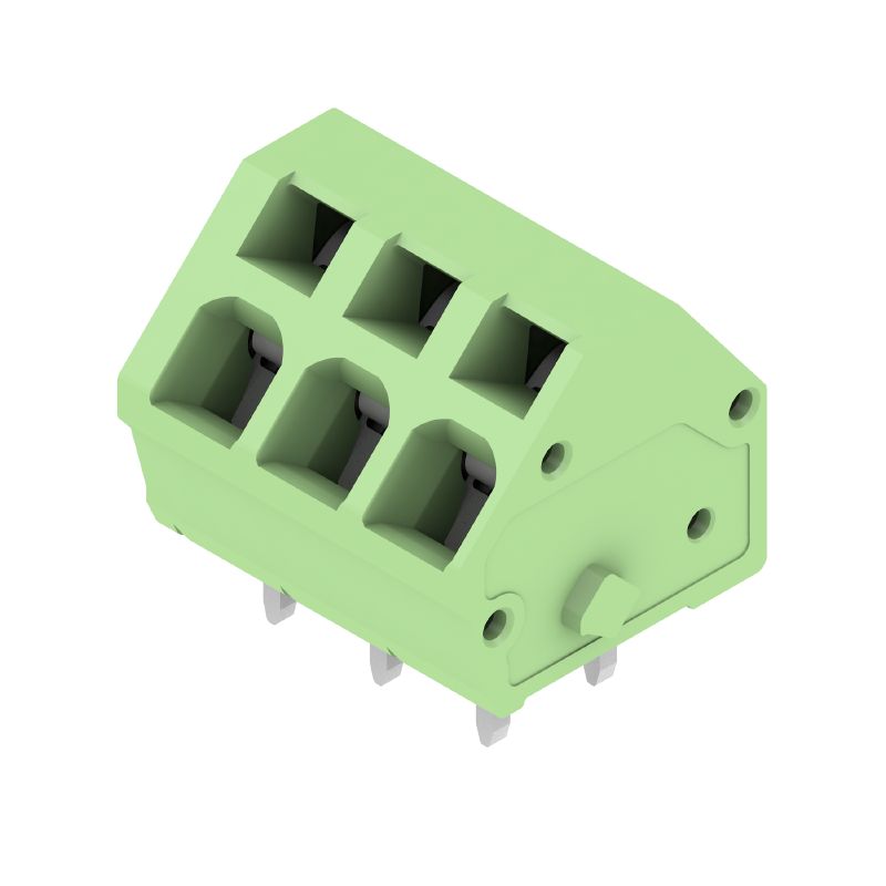 1812070000 - 3-Pole 5mm Pitch PCB Terminal with Angled Connection  (Pack of 100)