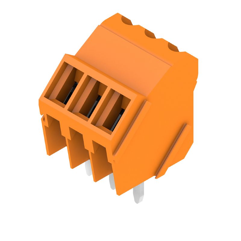 1715020000 - 3.50mm Orange PCB Terminal, 3 Poles at 135° Angle  (Pack of 168)
