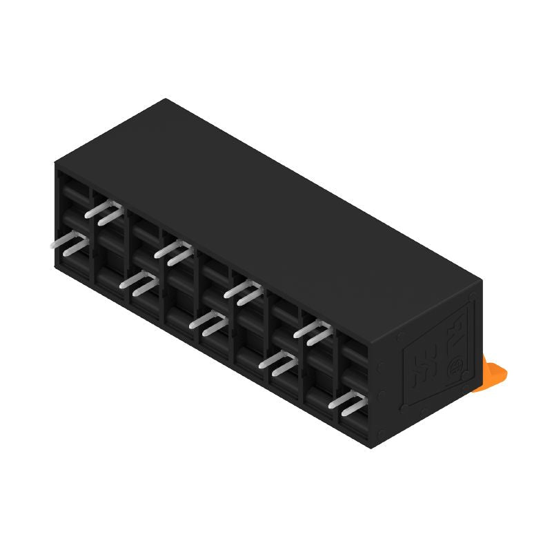 2453760000 - 10mm Black Terminal Block for 9 Poles at 90° Angle  (Pack of 10)