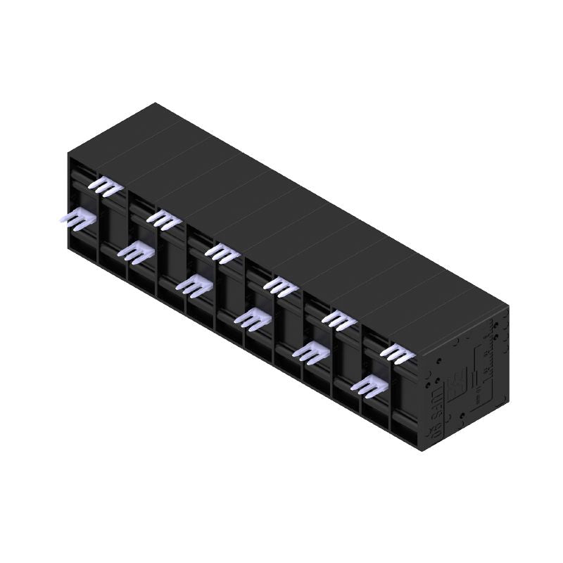 2500550000 - 10mm PCB Terminal Block, 12 Poles, 90° Angle  (Pack of 10)