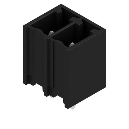1508670000 - 3.81mm Black PCB Connector, 2 Pole Male Header, THT  (Pack of 300)