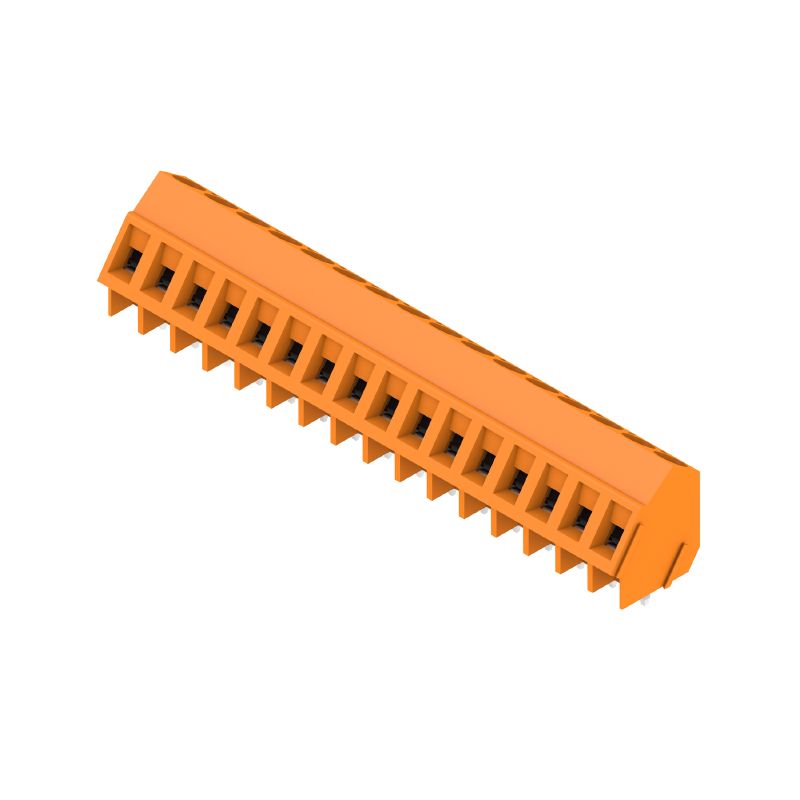 1233940000 - 5mm Pitch Orange PCB Terminal, 16 Poles, 135° Orientation  (Pack of 50)